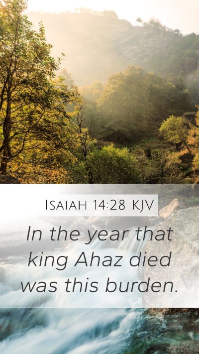 Isaiah 14:28 KJV Bible Verse Image