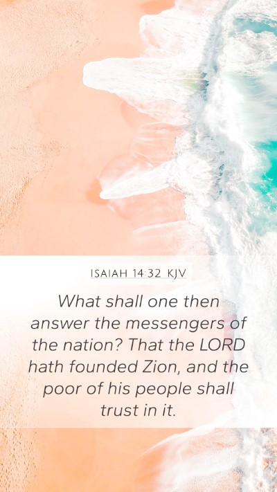 Isaiah 14:32 KJV Bible Verse Image