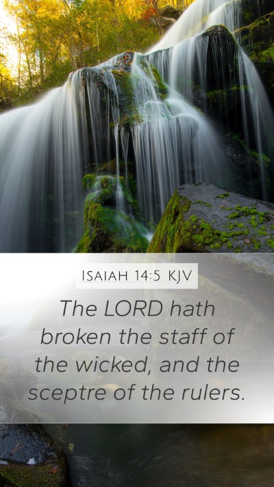 Isaiah 14:5 KJV Bible Verse Image