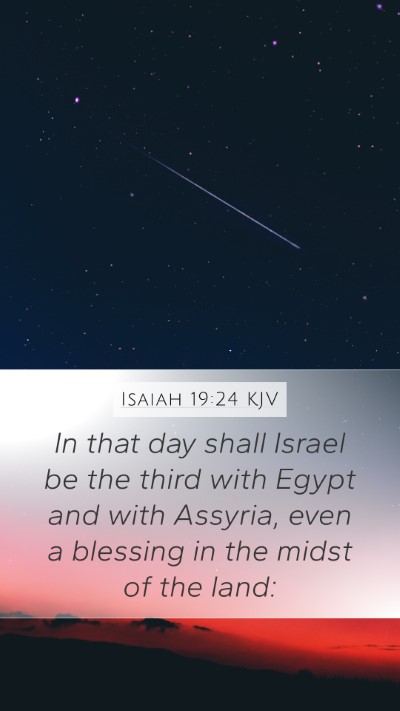 Isaiah 19:24 KJV Bible Verse Image