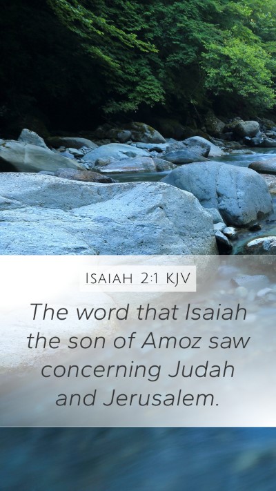 Isaiah 2:1 KJV Bible Verse Image
