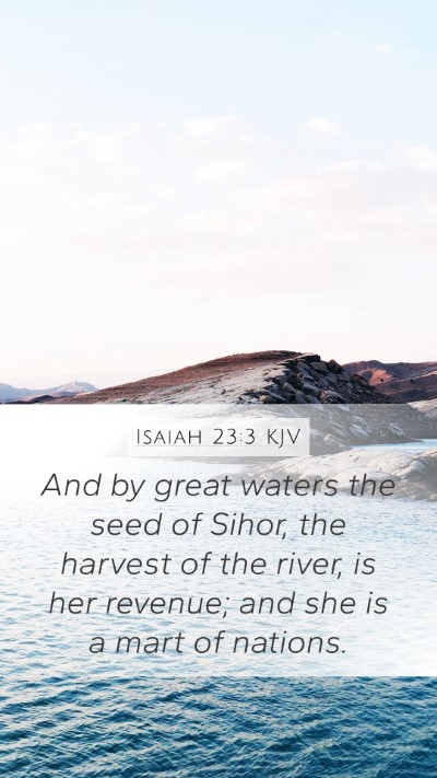 Isaiah 23:3 KJV Bible Verse Image
