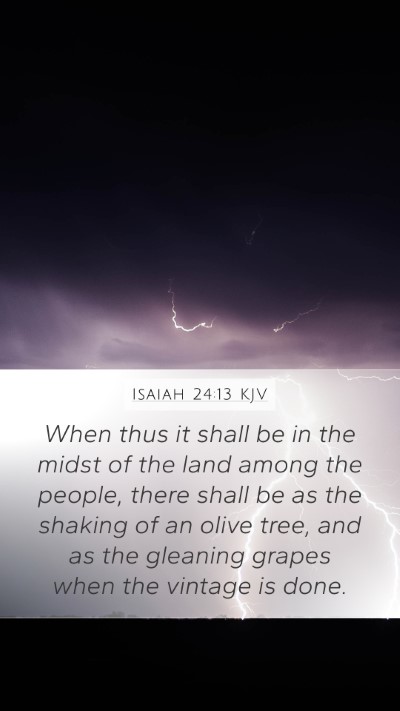 Isaiah 24:13 KJV Bible Verse Image