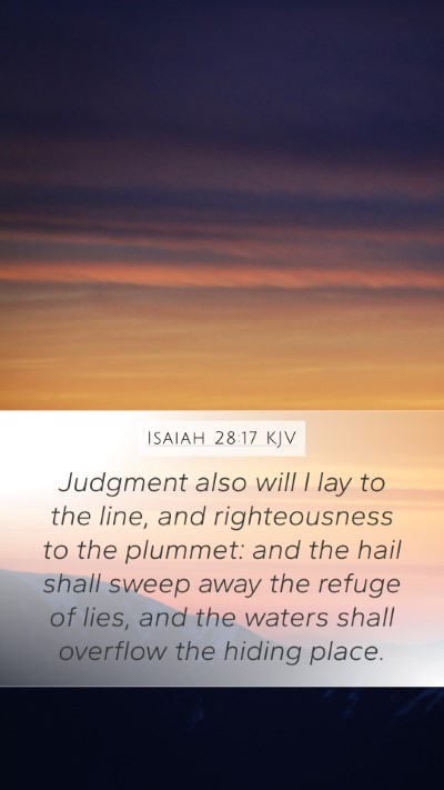 Isaiah 28:17 KJV Bible Verse Image