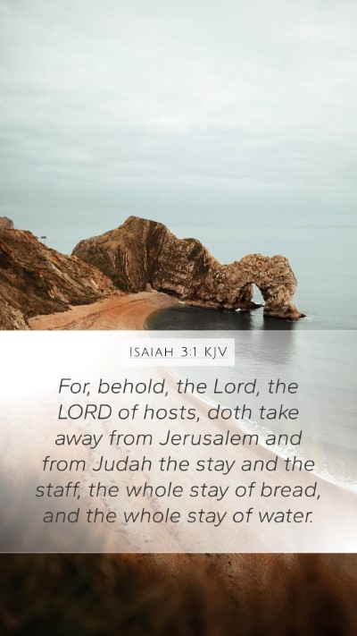 Isaiah 3:1 KJV Bible Verse Image