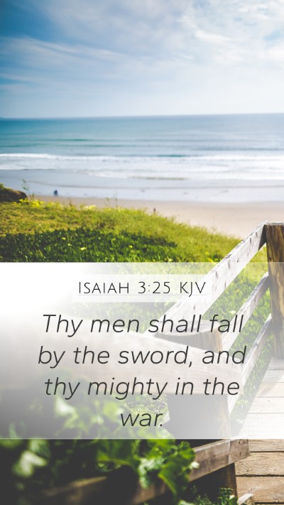 Isaiah 3:25 KJV Bible Verse Image
