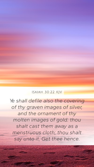 Isaiah 30:22 KJV Bible Verse Image
