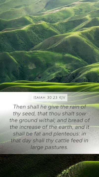Isaiah 30:23 KJV Bible Verse Image