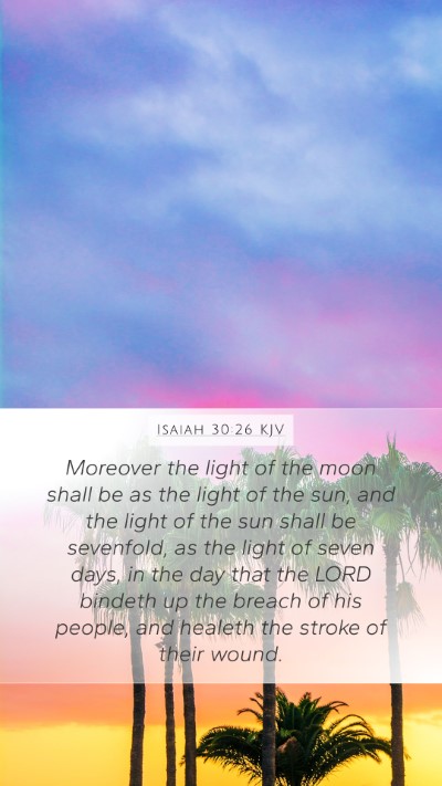 Isaiah 30:26 KJV Bible Verse Image