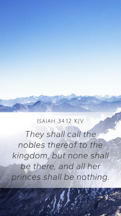 Isaiah 34:12 KJV Bible Verse Image