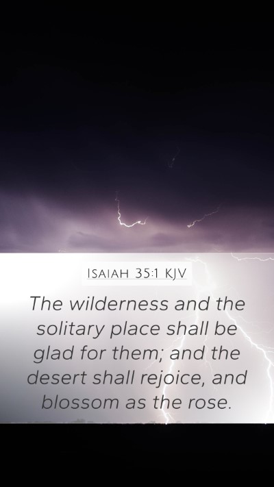 Isaiah 35:1 KJV Bible Verse Image