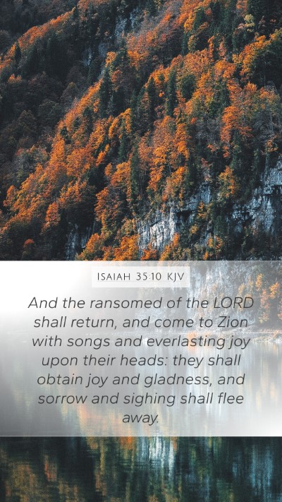 Isaiah 35:10 KJV Bible Verse Image