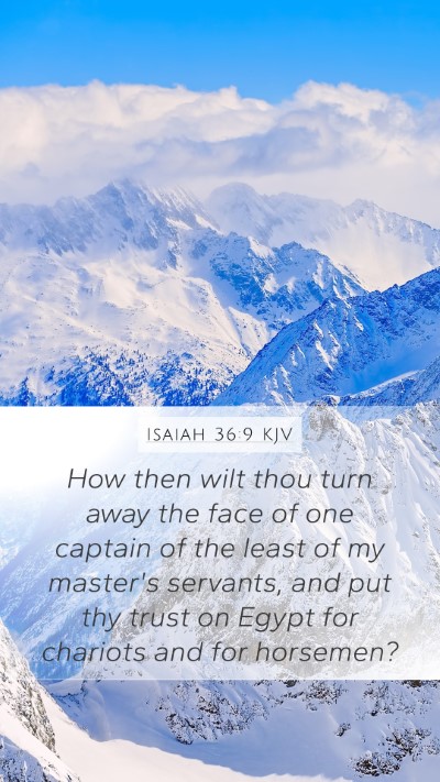 Isaiah 36:9 KJV Bible Verse Image