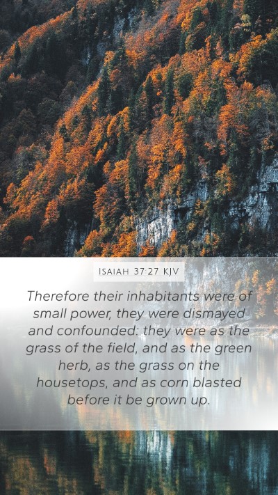 Isaiah 37:27 KJV Bible Verse Image