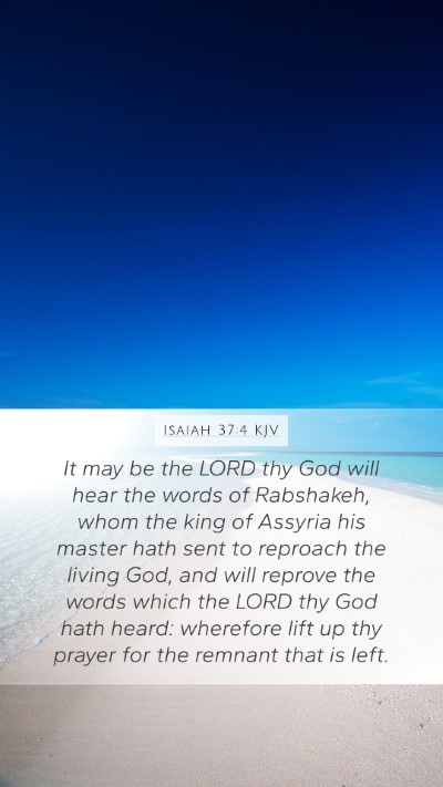 Isaiah 37:4 KJV Bible Verse Image