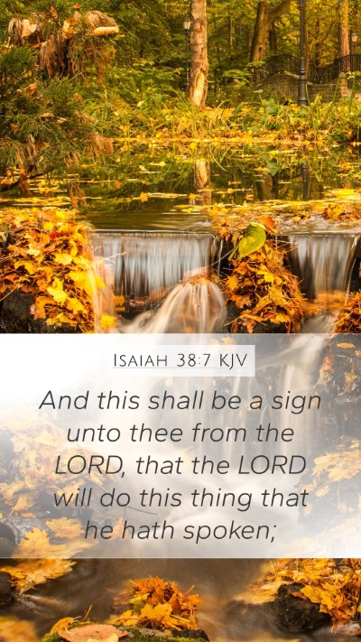 Isaiah 38:7 KJV Bible Verse Image