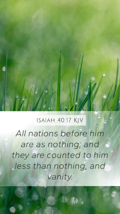 Isaiah 40:17 KJV Bible Verse Image