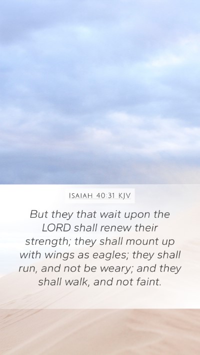 Isaiah 40:31 KJV Bible Verse Image