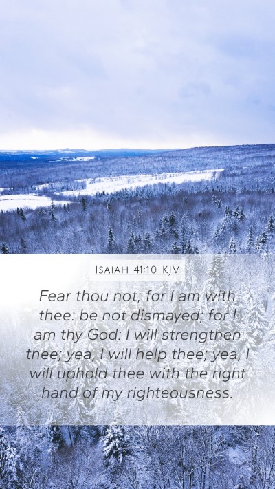 Isaiah 41:10 KJV Bible Verse Image
