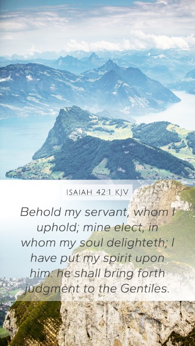 Isaiah 42:1 KJV Bible Verse Image