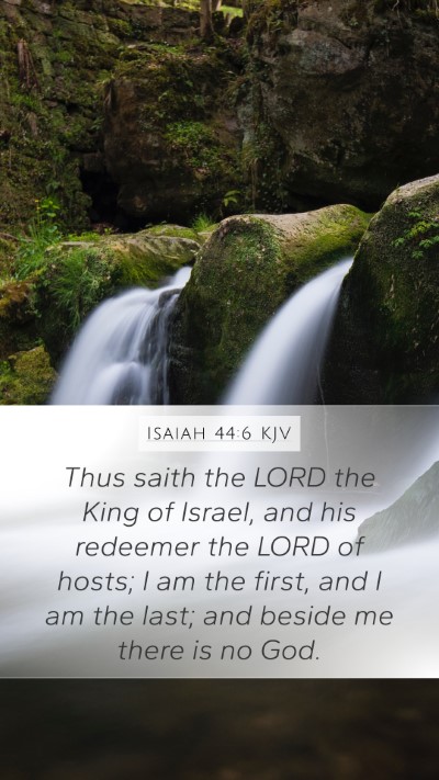 Isaiah 44:6 KJV Bible Verse Image