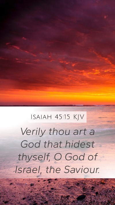Isaiah 45:15 KJV Bible Verse Image