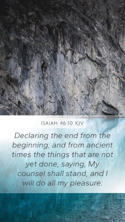 Isaiah 46:10 KJV Bible Verse Image