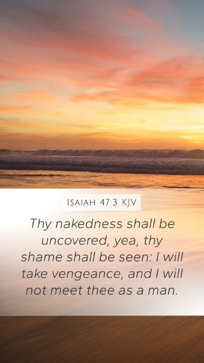 Isaiah 47:3 KJV Bible Verse Image