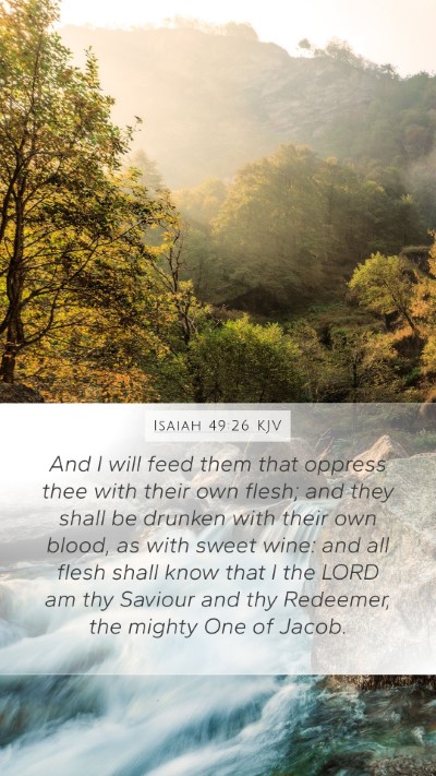 Isaiah 49:26 KJV Bible Verse Image