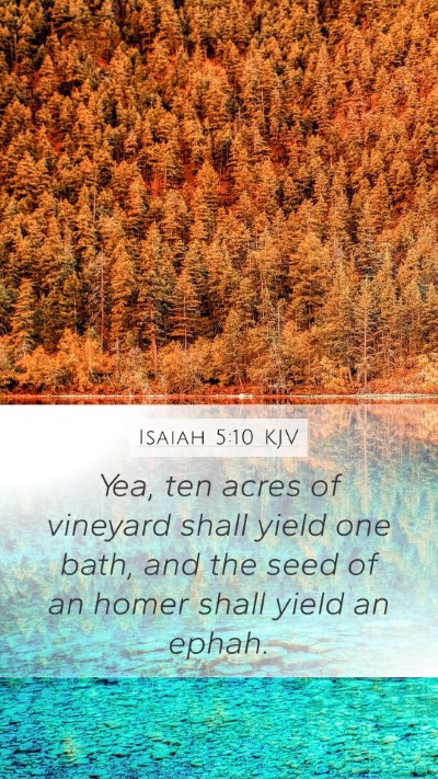 Isaiah 5:10 KJV Bible Verse Image
