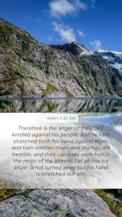 Isaiah 5:25 KJV Bible Verse Image