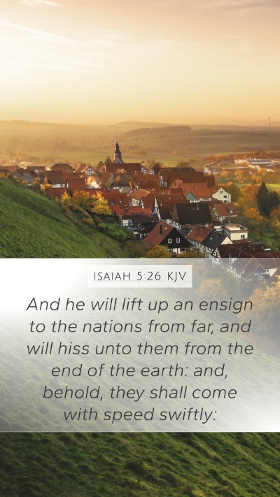 Isaiah 5:26 KJV Bible Verse Image