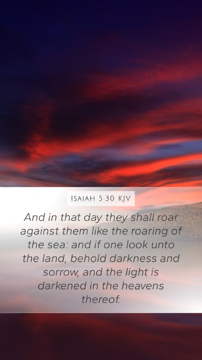 Isaiah 5:30 KJV Bible Verse Image