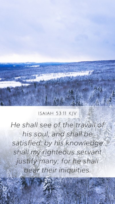 Isaiah 53:11 KJV Bible Verse Image