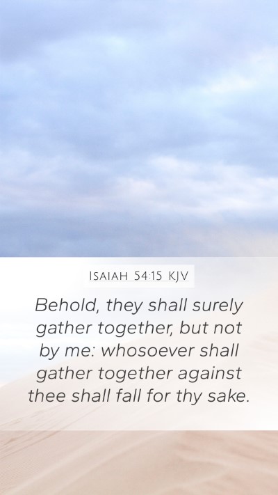 Isaiah 54:15 KJV Bible Verse Image