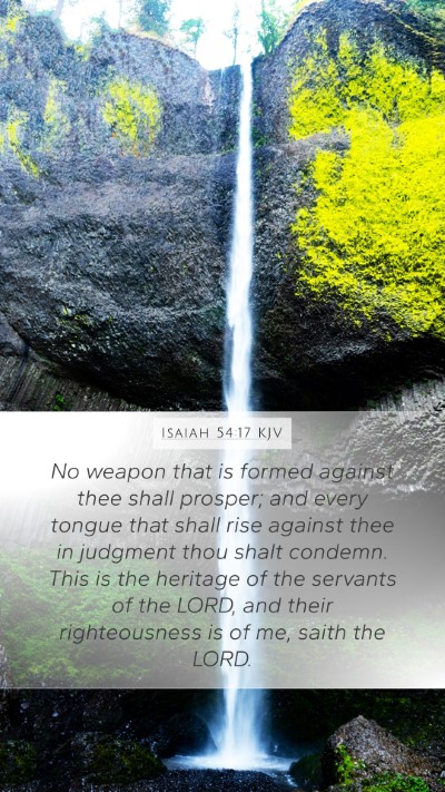 Isaiah 54:17 KJV Bible Verse Image