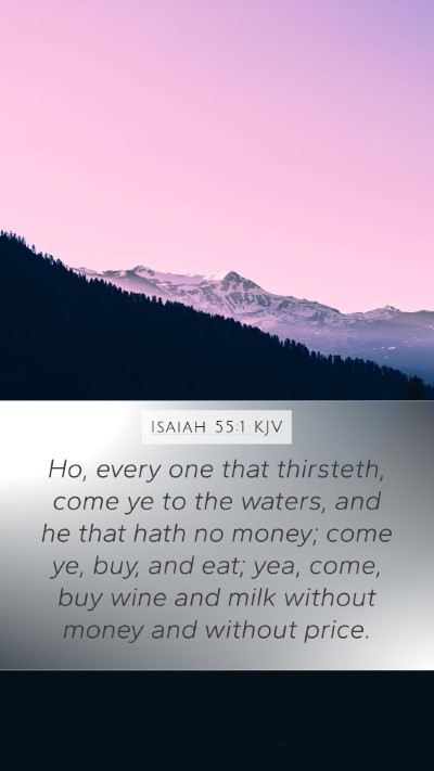 Isaiah 55:1 KJV Bible Verse Image