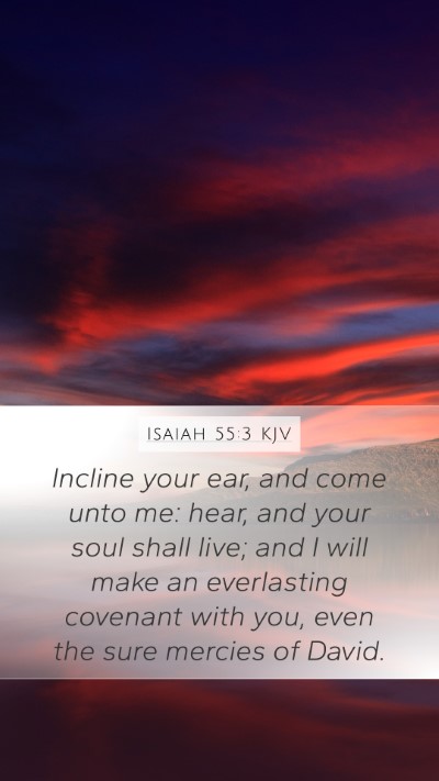 Isaiah 55:3 KJV Bible Verse Image