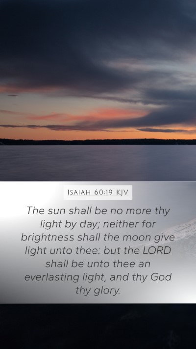 Isaiah 60:19 KJV Bible Verse Image