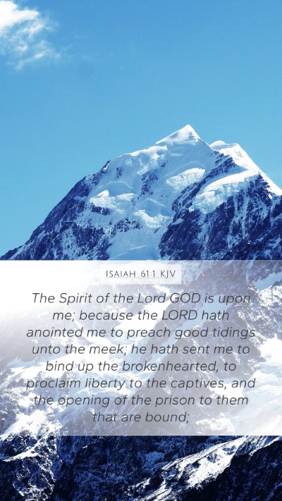 Isaiah 61:1 KJV Bible Verse Image