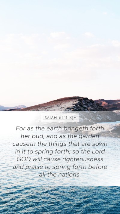 Isaiah 61:11 KJV Bible Verse Image