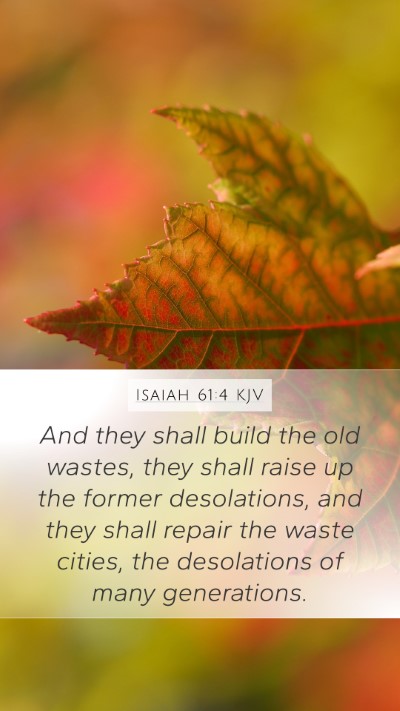 Isaiah 61:4 KJV Bible Verse Image