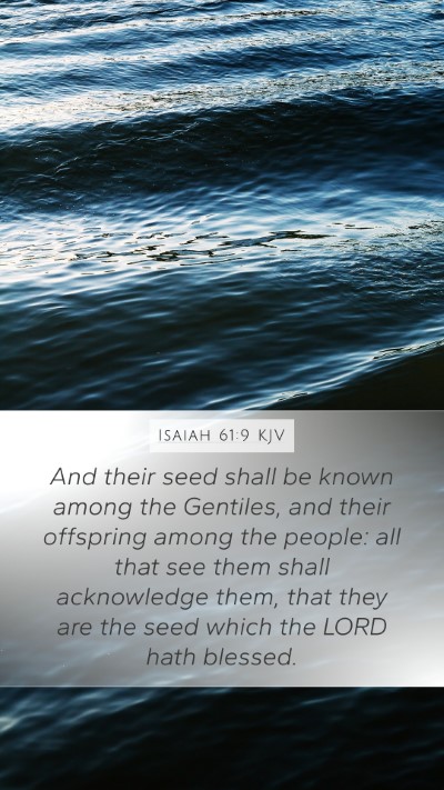 Isaiah 61:9 KJV Bible Verse Image