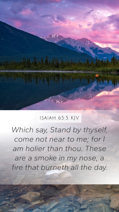 Isaiah 65:5 KJV Bible Verse Image