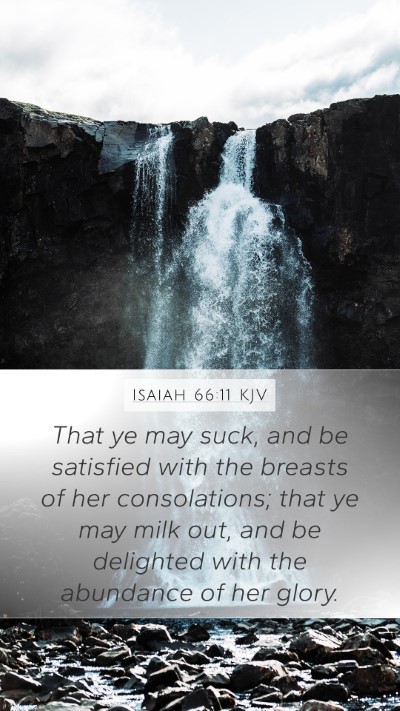 Isaiah 66:11 KJV Bible Verse Image
