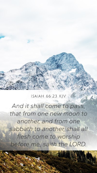 Isaiah 66:23 KJV Bible Verse Image