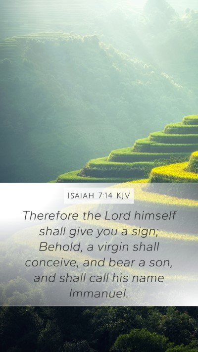 Isaiah 7:14 KJV Bible Verse Image