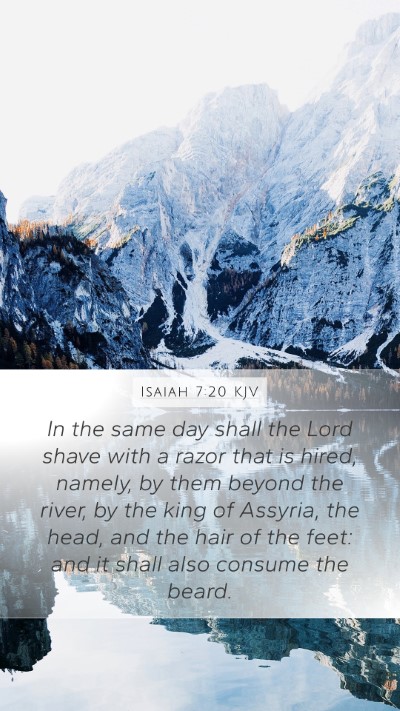 Isaiah 7:20 KJV Bible Verse Image