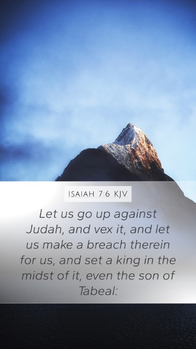 Isaiah 7:6 KJV Bible Verse Image
