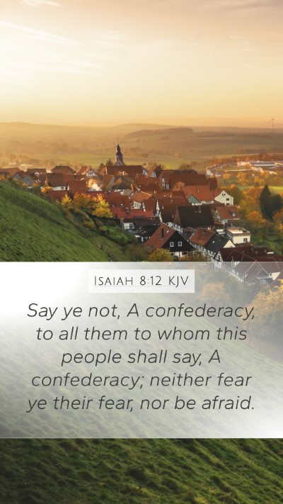 Isaiah 8:12 KJV Bible Verse Image